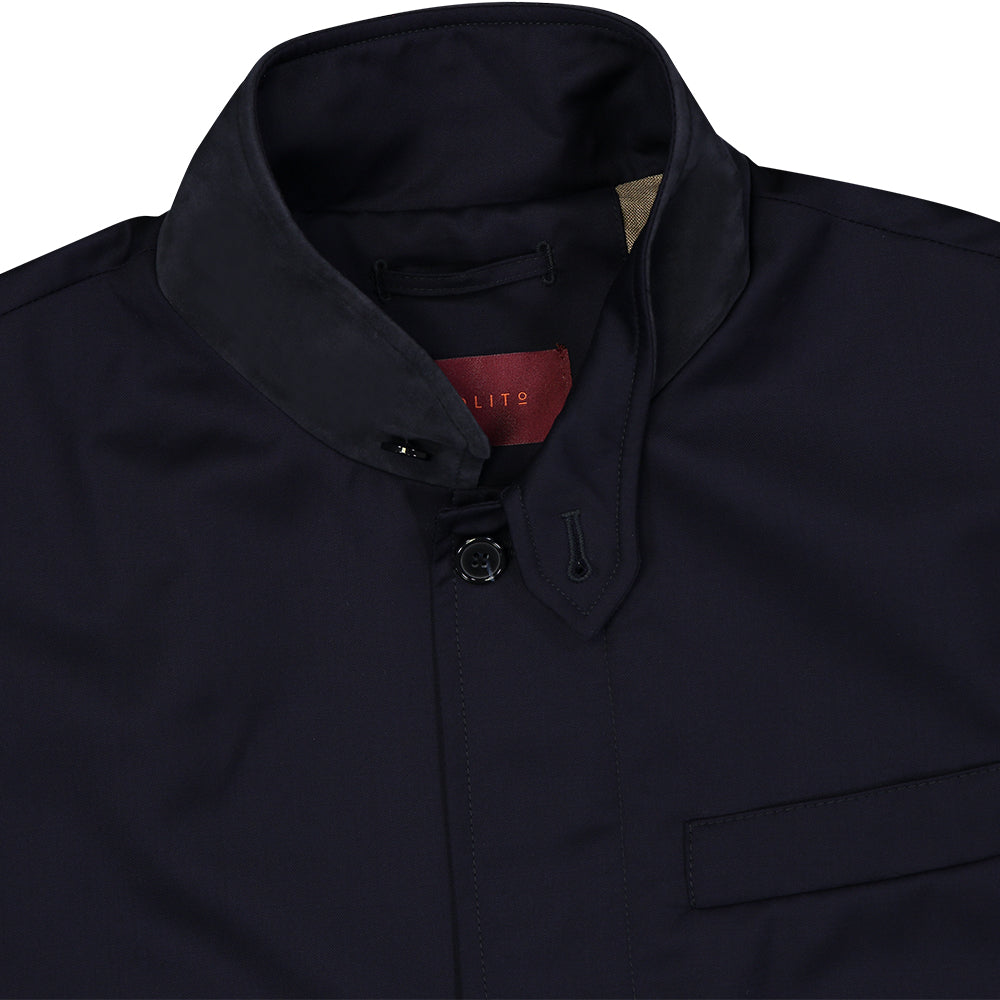 CHAMARRA "ROADSTER" EN LANA AZUL