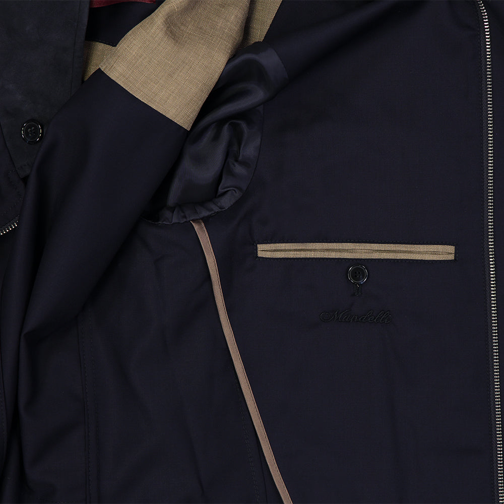 CHAMARRA "ROADSTER" EN LANA AZUL