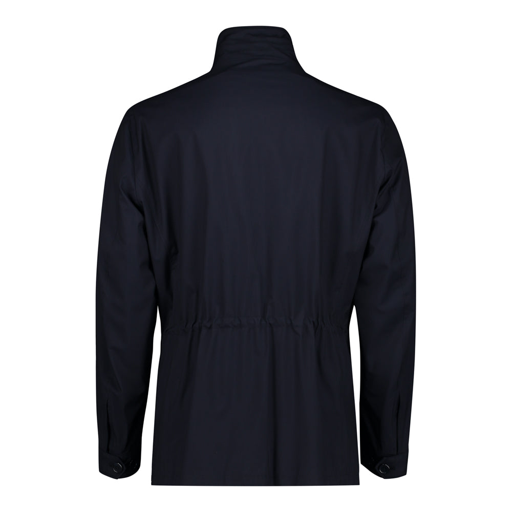 CAZADORA "TRAVELLER" AZUL DE SEDA