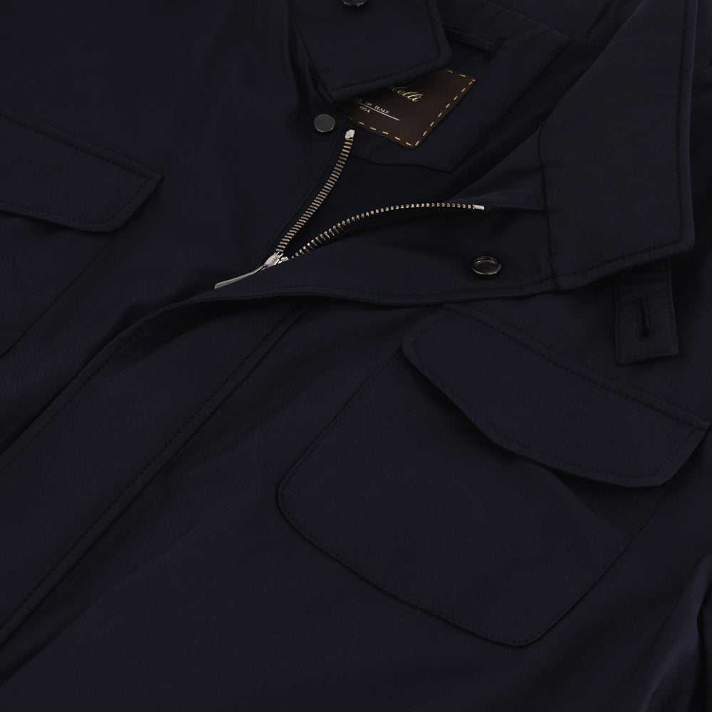 CAZADORA "TRAVELLER" AZUL DE SEDA