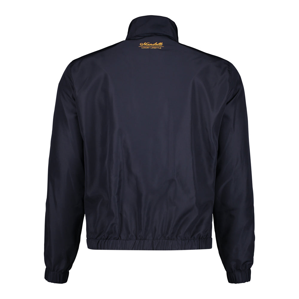 CHAMARRA CORTA DE DOBLE VISTA EN "STORM SYSTEM" VINO Y AZUL OBSCURO