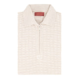 POLO ZIP CASHMERE/SEDA BEIGE