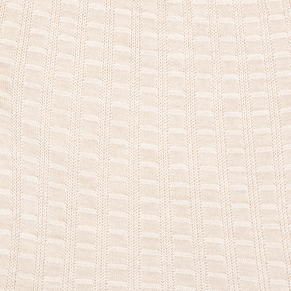 POLO ZIP CASHMERE/SEDA BEIGE