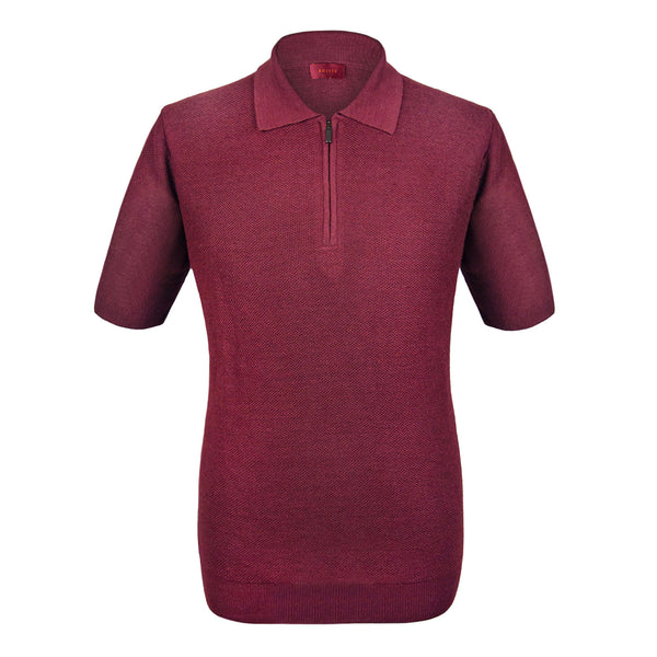 Playera tipo store polo vino