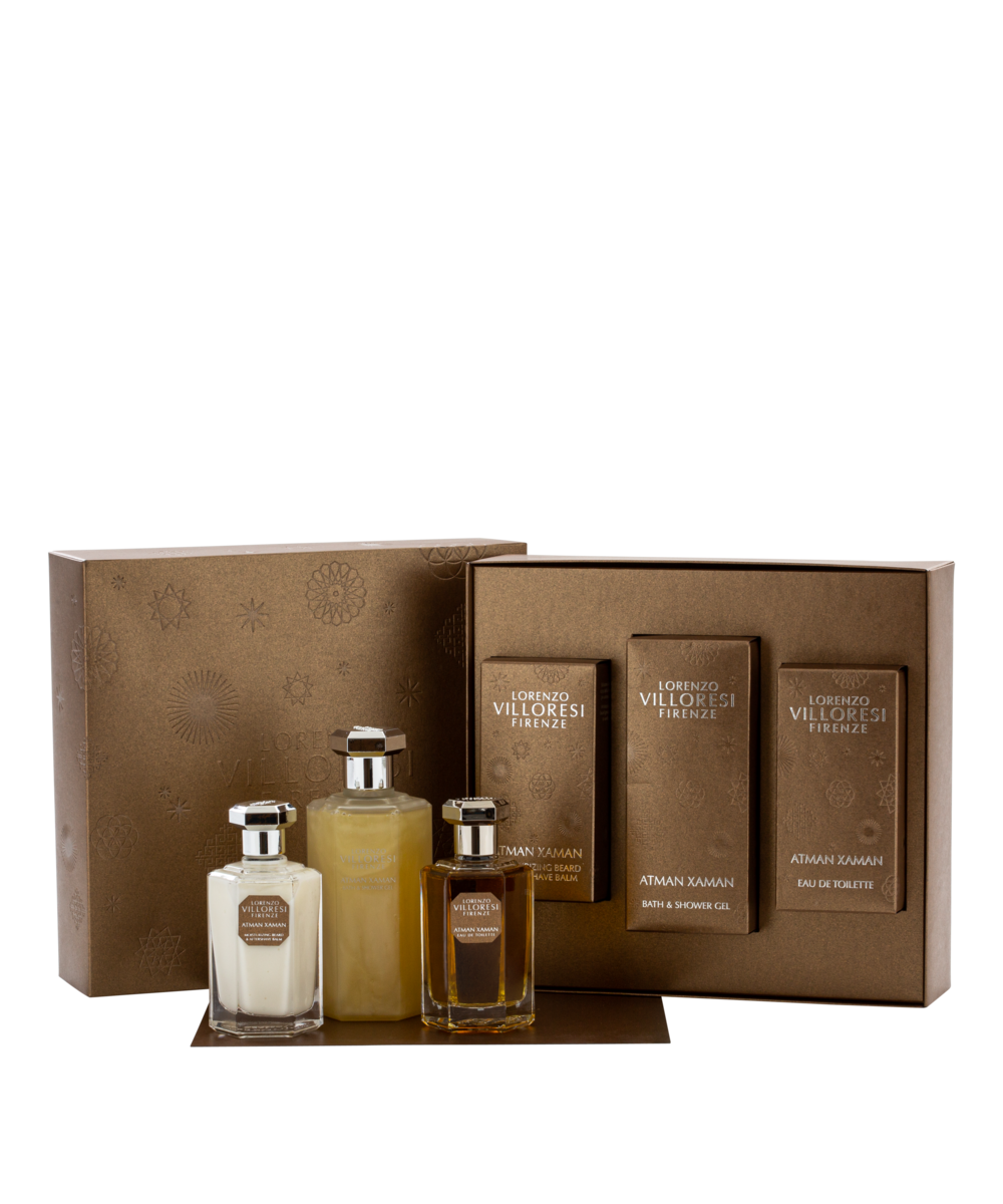 CAJA DE REGALO ATMAN XAMAN (EAU DE TOILETTE 100 ML, AFTERSHAVE 100 ML, JABÓN LIQUIDO PARA CUERPO 250 ML)