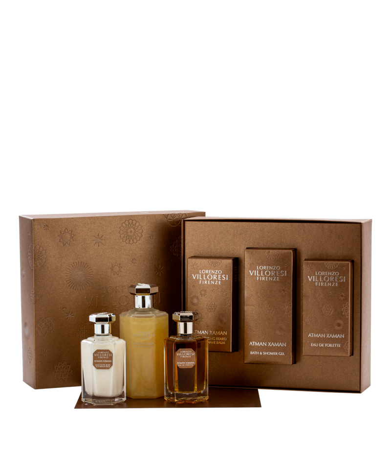 CAJA DE REGALO ATMAN XAMAN (EAU DE TOILETTE 100 ML, AFTERSHAVE 100 ML, JABÓN LIQUIDO PARA CUERPO 250 ML)