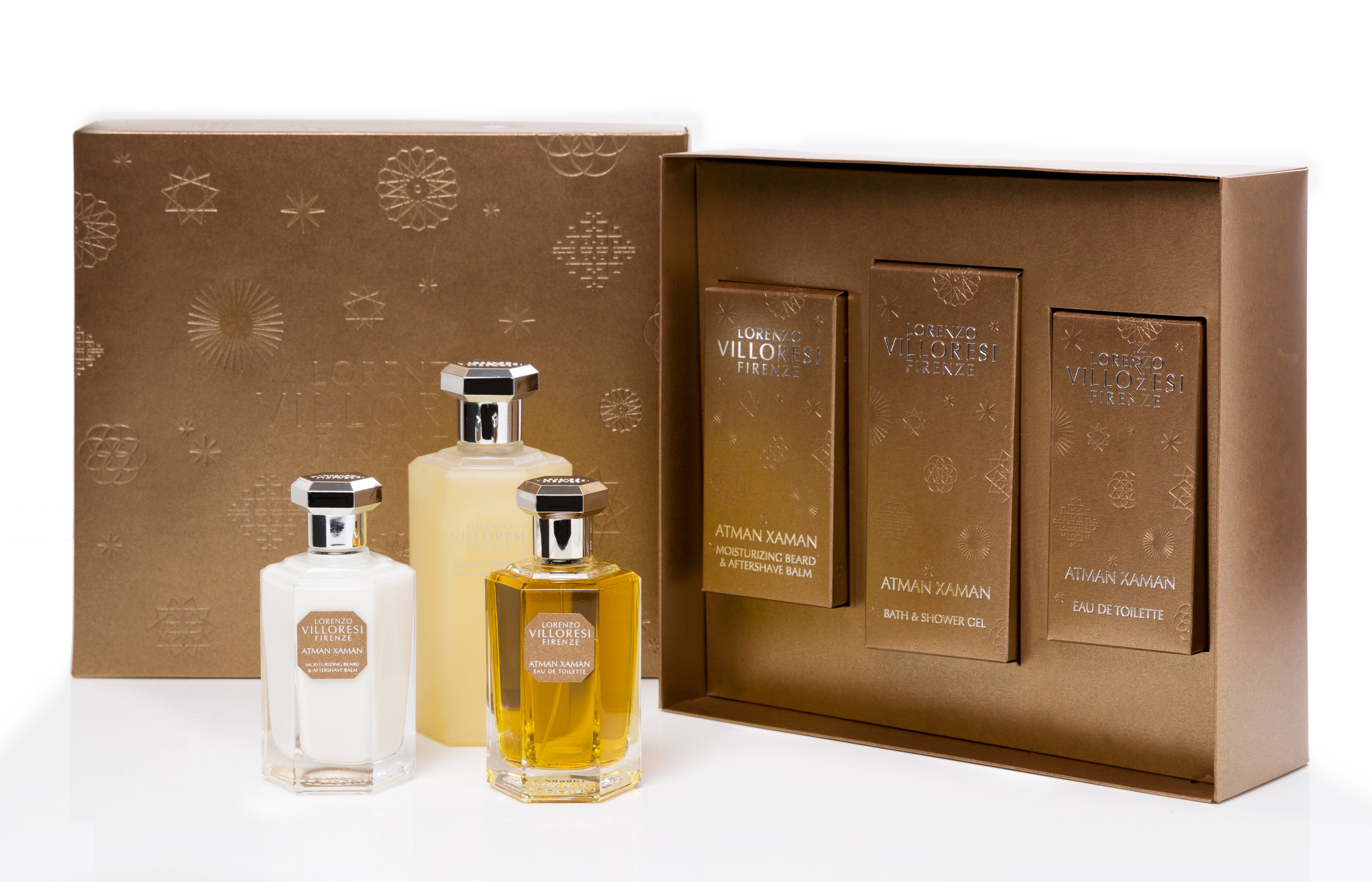 CAJA DE REGALO ATMAN XAMAN (EAU DE TOILETTE 100 ML, AFTERSHAVE 100 ML, JABÓN LIQUIDO PARA CUERPO 250 ML)