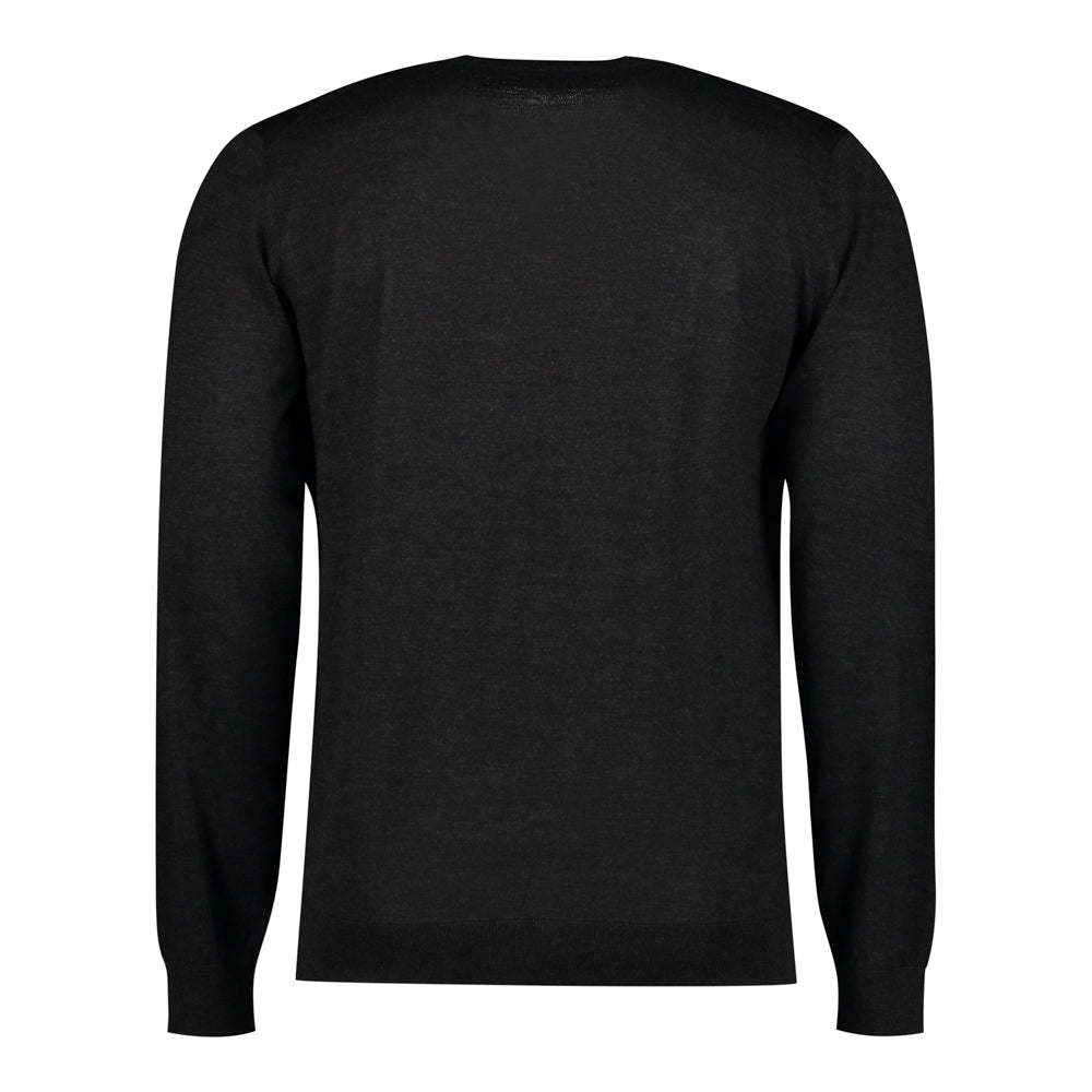 SUÉTER CASHMERE SEDA CUELLO V GRIS OXFORD