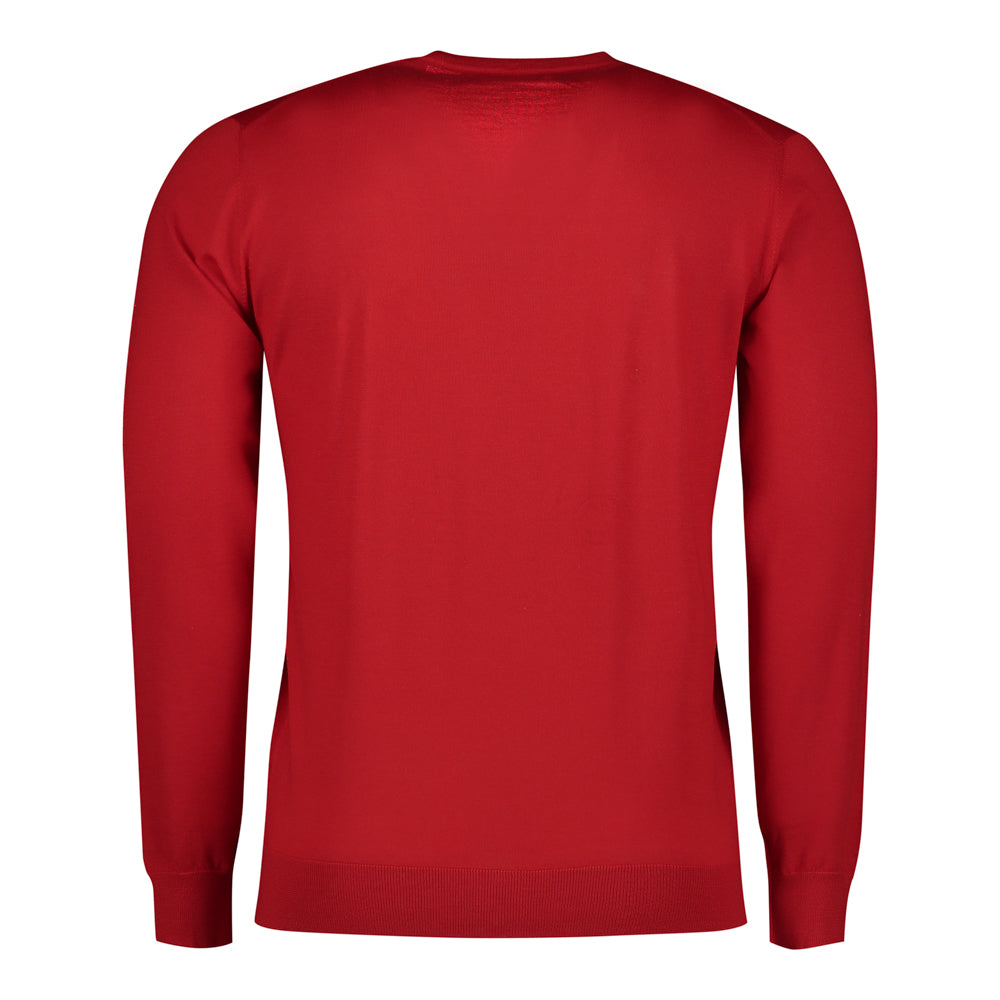 SUÉTER CASHMERE CUELLO V ROSSO