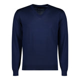 SUÉTER CASHMERE SEDA CUELLO V AZUL FUERTE