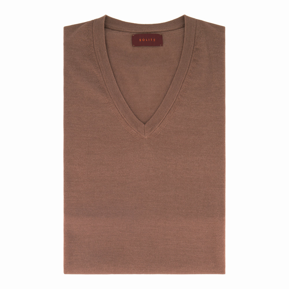 SUÉTER CASHMERE SEDA CUELLO V CAFÉ