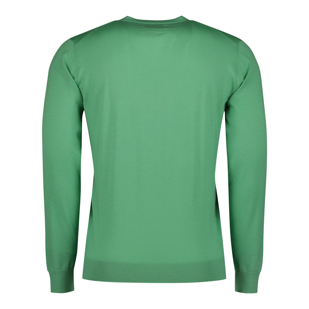 SUÉTER CASHMERE CUELLO V VERDE