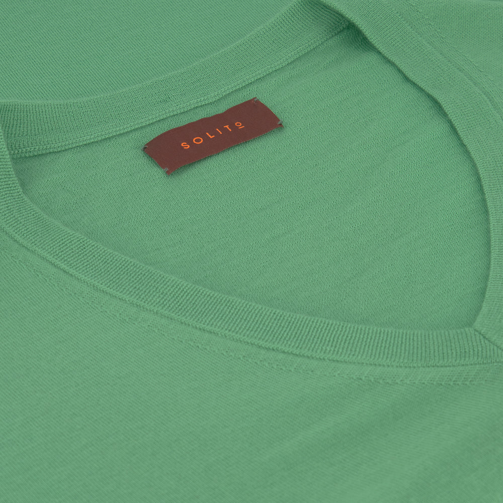 SUÉTER CASHMERE CUELLO V VERDE