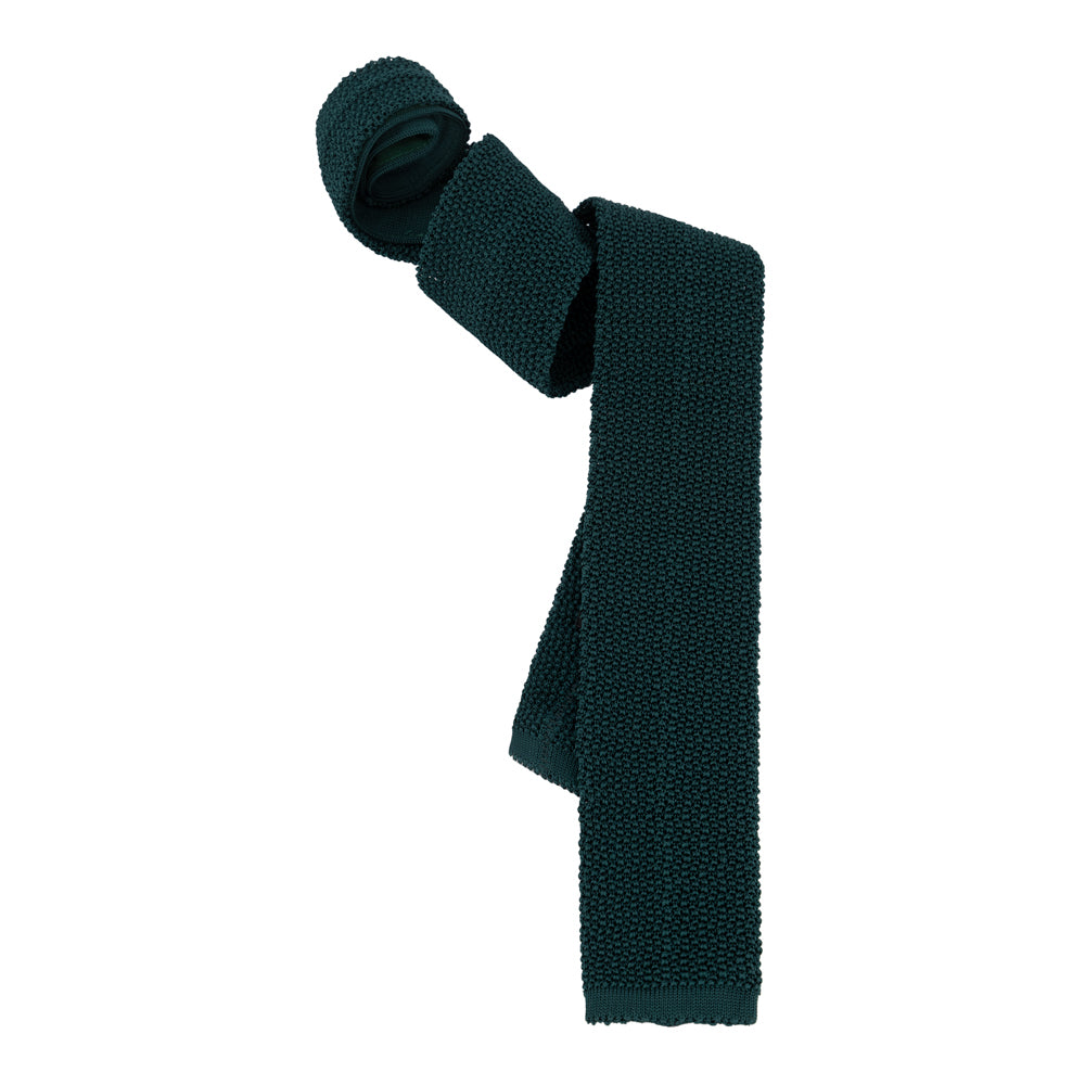 CORBATA TEJIDA VERDE BANDERA