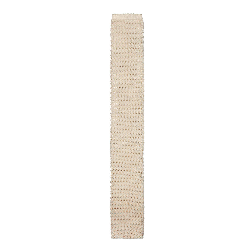 CORBATA TEJIDA PERLA