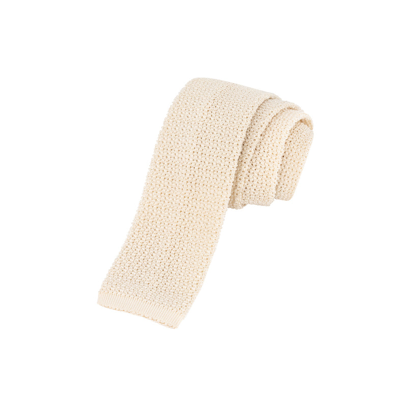 CORBATA TEJIDA PERLA