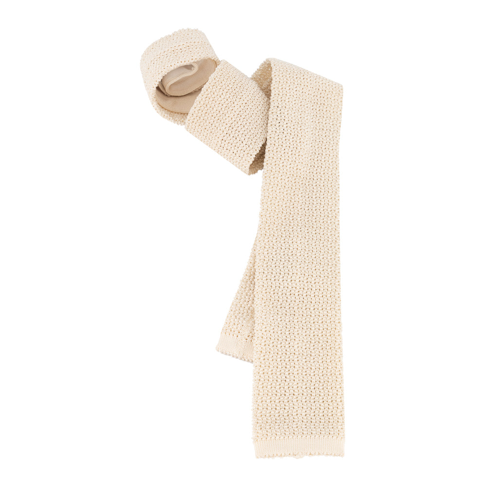 CORBATA TEJIDA PERLA