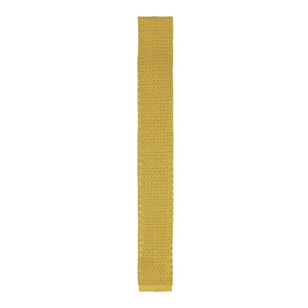 CORBATA TEJIDA AMARILLO
