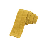 CORBATA TEJIDA AMARILLO