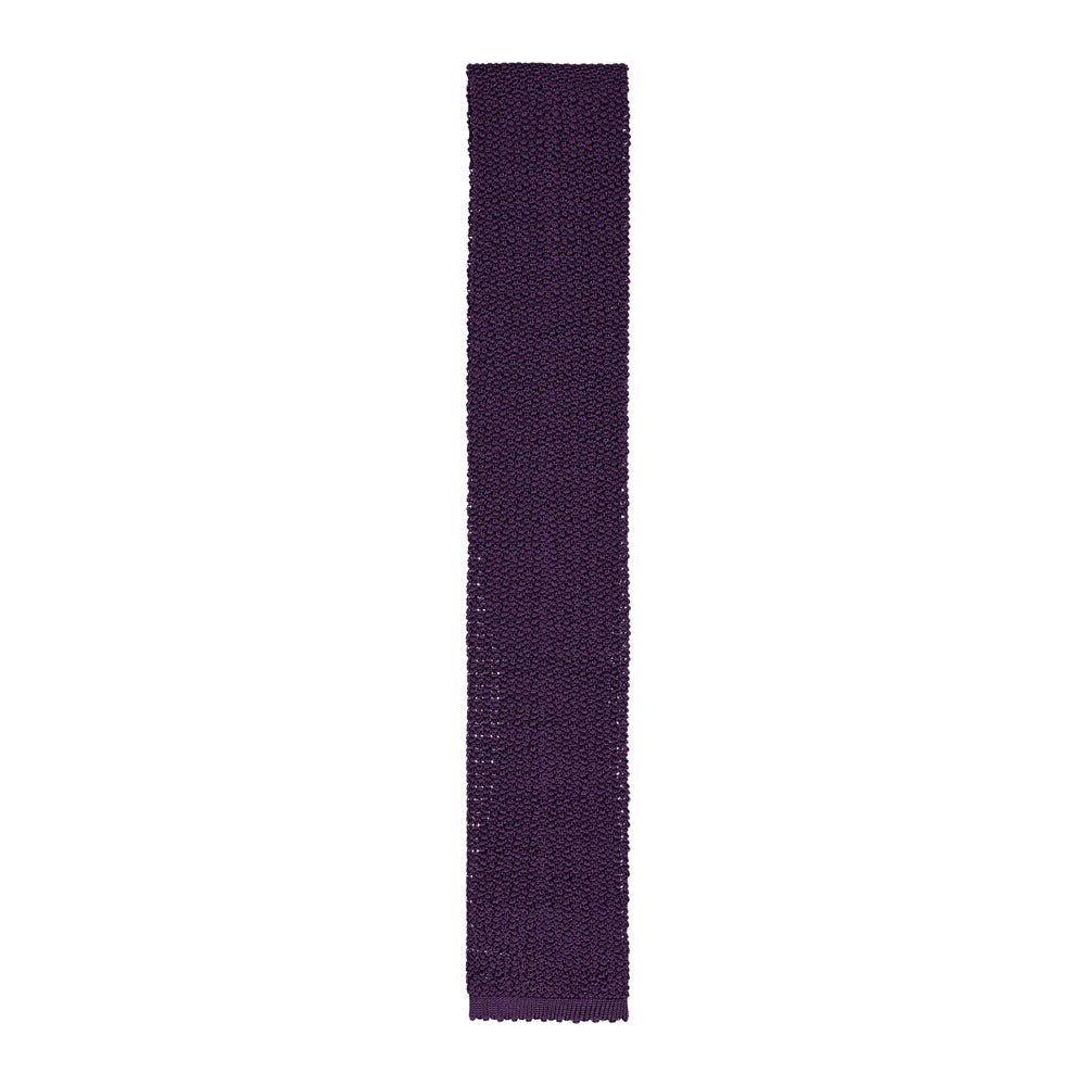 CORBATA TEJIDA MORADA