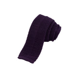 CORBATA TEJIDA MORADA