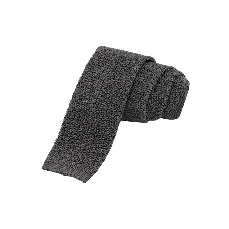 CORBATA TEJIDA GRIS