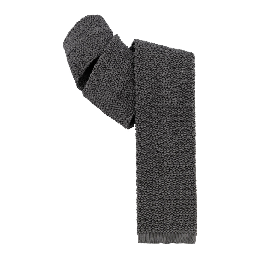 CORBATA TEJIDA GRIS