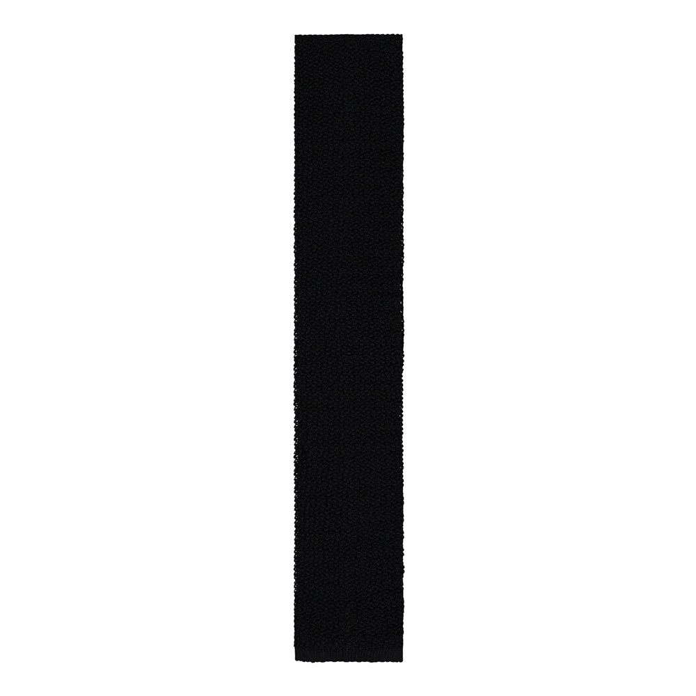 CORBATA TEJIDA NEGRA
