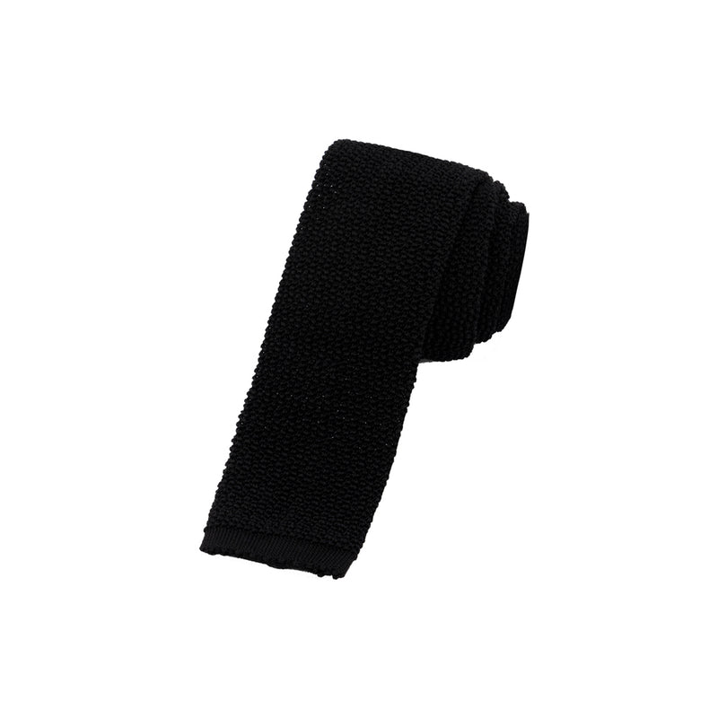 CORBATA TEJIDA NEGRA