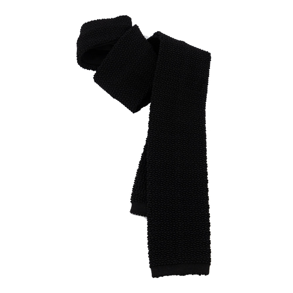 CORBATA TEJIDA NEGRA