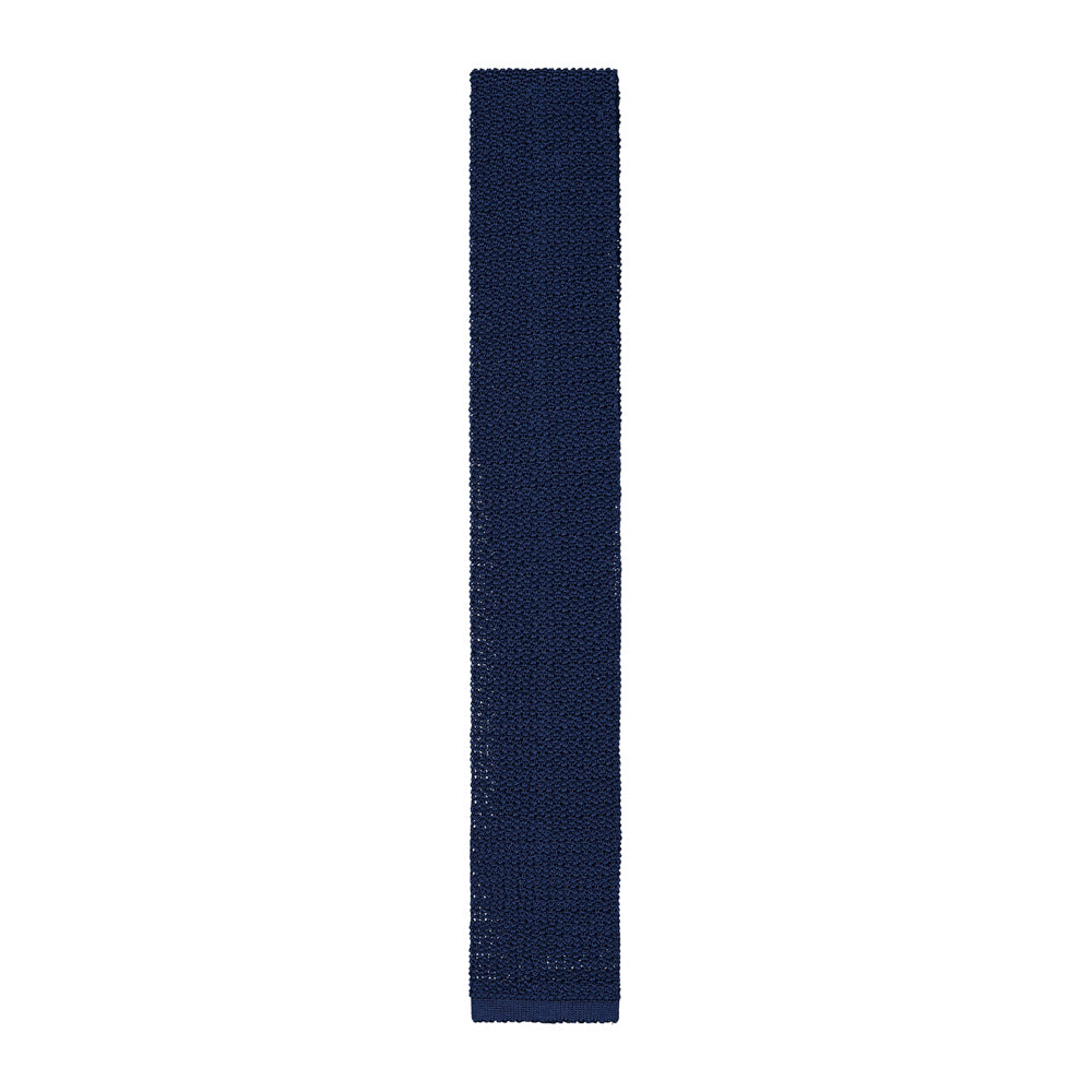 CORBATA TEJIDA AZUL MEDIO