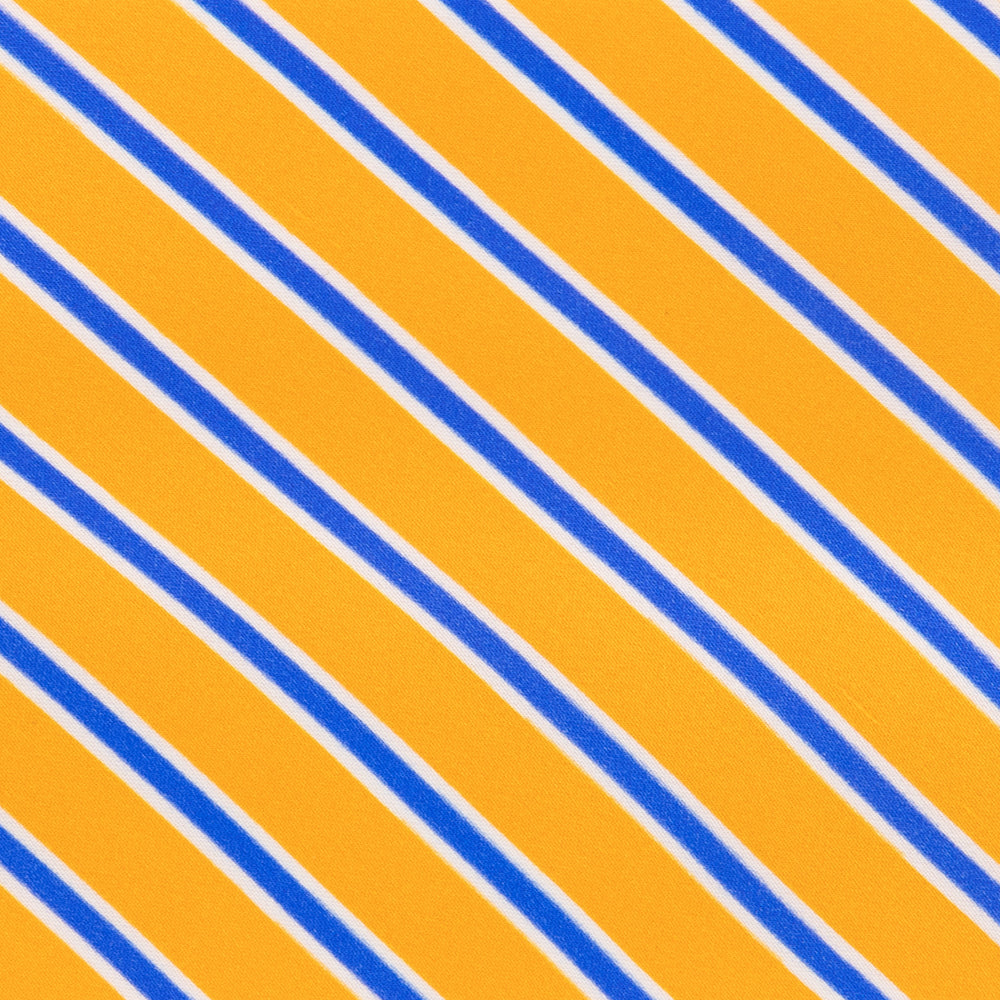 CORBATA AMARILLO LÍNEA DIAGONAL AZUL