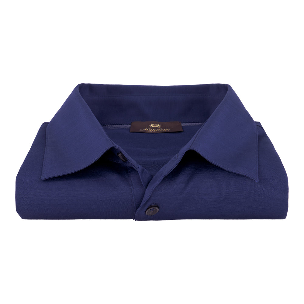 PLAYERA POLO AZUL MEDIO MANGA LARGA