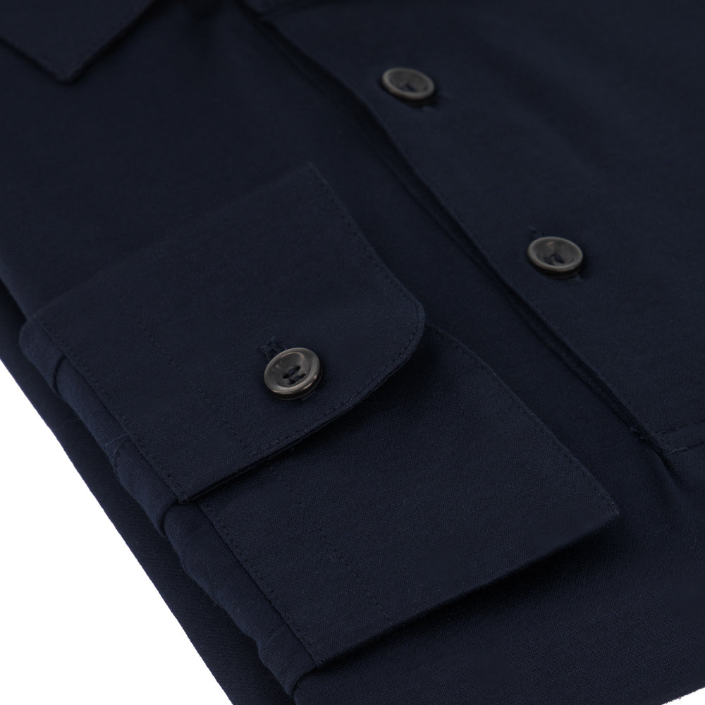 POLO AZUL MANGA LARGA