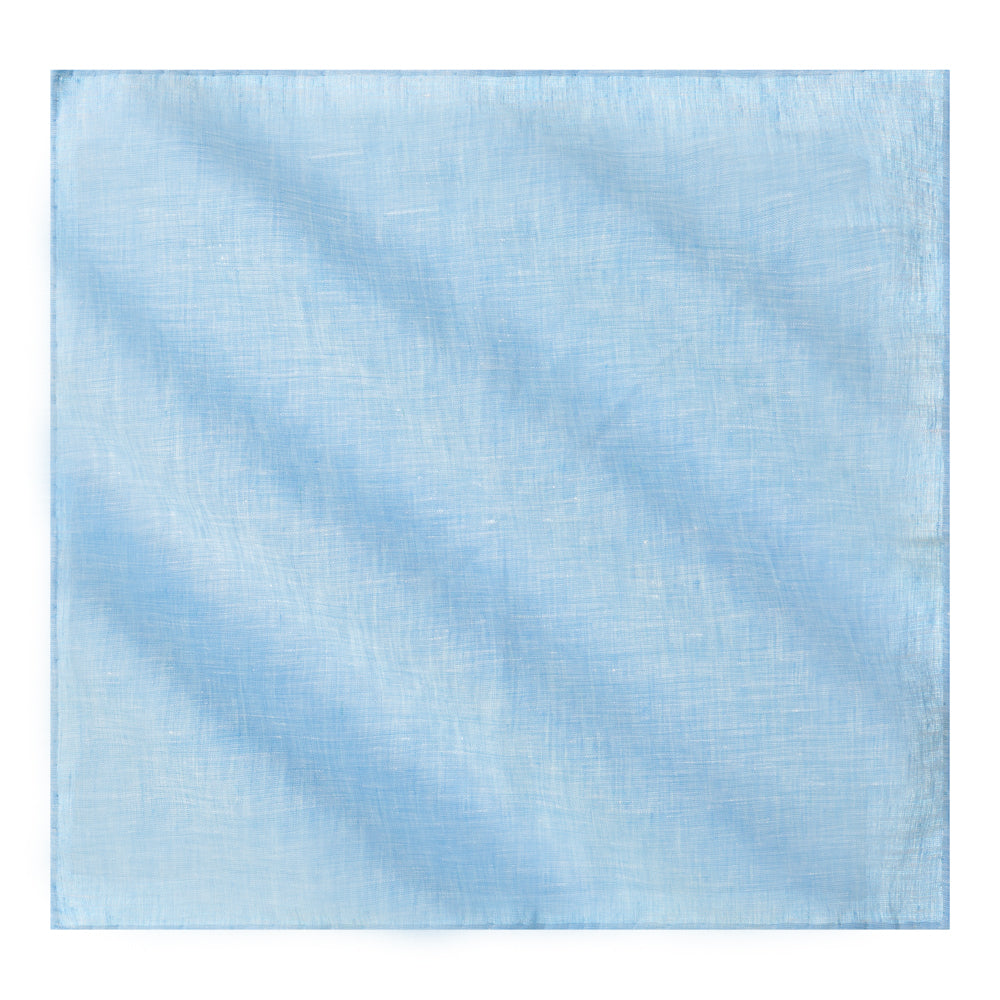PAÑUELO AZUL CIELO LINO