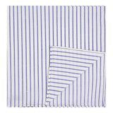 PAÑUELO BLANCO RAYAS AZULES