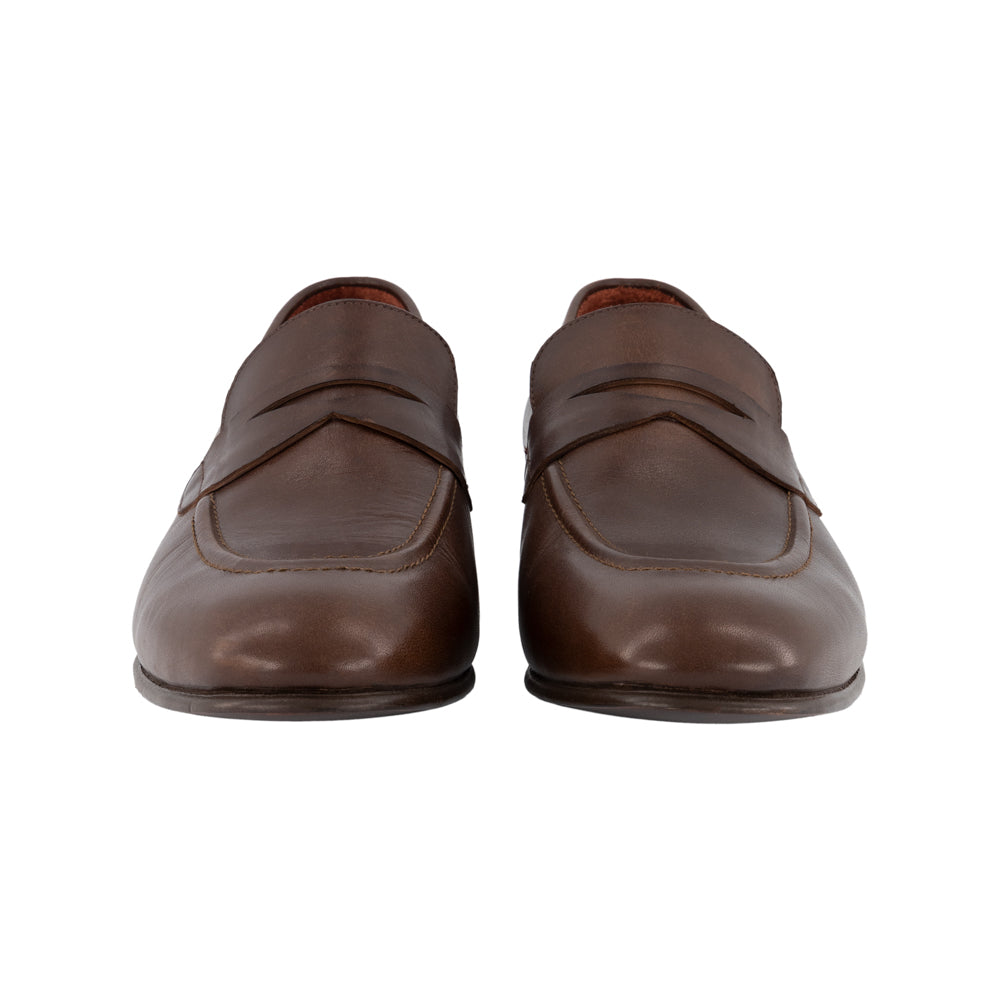 MOCASINES CLÁSICOS DE PIEL CAFÉ (SOBRE PEDIDO)