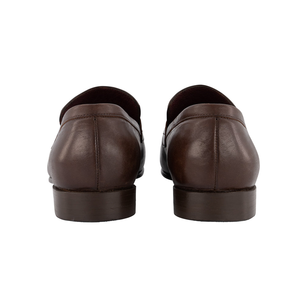 MOCASINES CLÁSICOS DE PIEL CAFÉ (SOBRE PEDIDO)