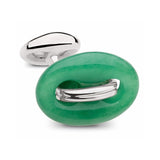 MANCUERNILLAS DOBLE NUDO EN JADE