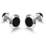 SET MANCUERNILLAS Y BOTONES PARA SMOKING EN ONIX NEGRA